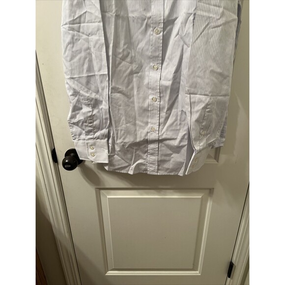 Men's Stripe Button Front Shirt Long Sleeve Size XL Multi-Color - Picture 5 of 15